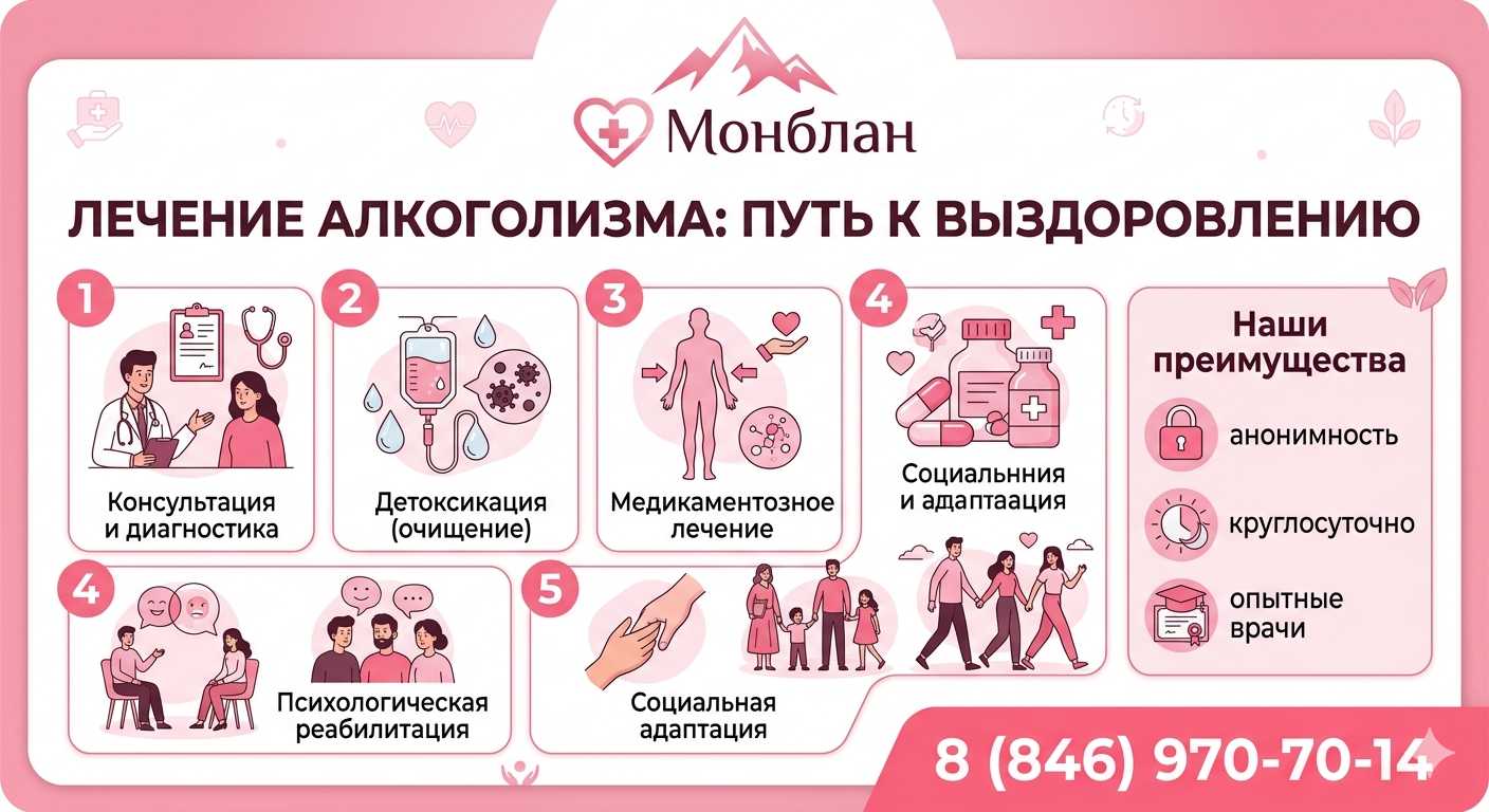 Инфографика услуги лечение алкоголизма